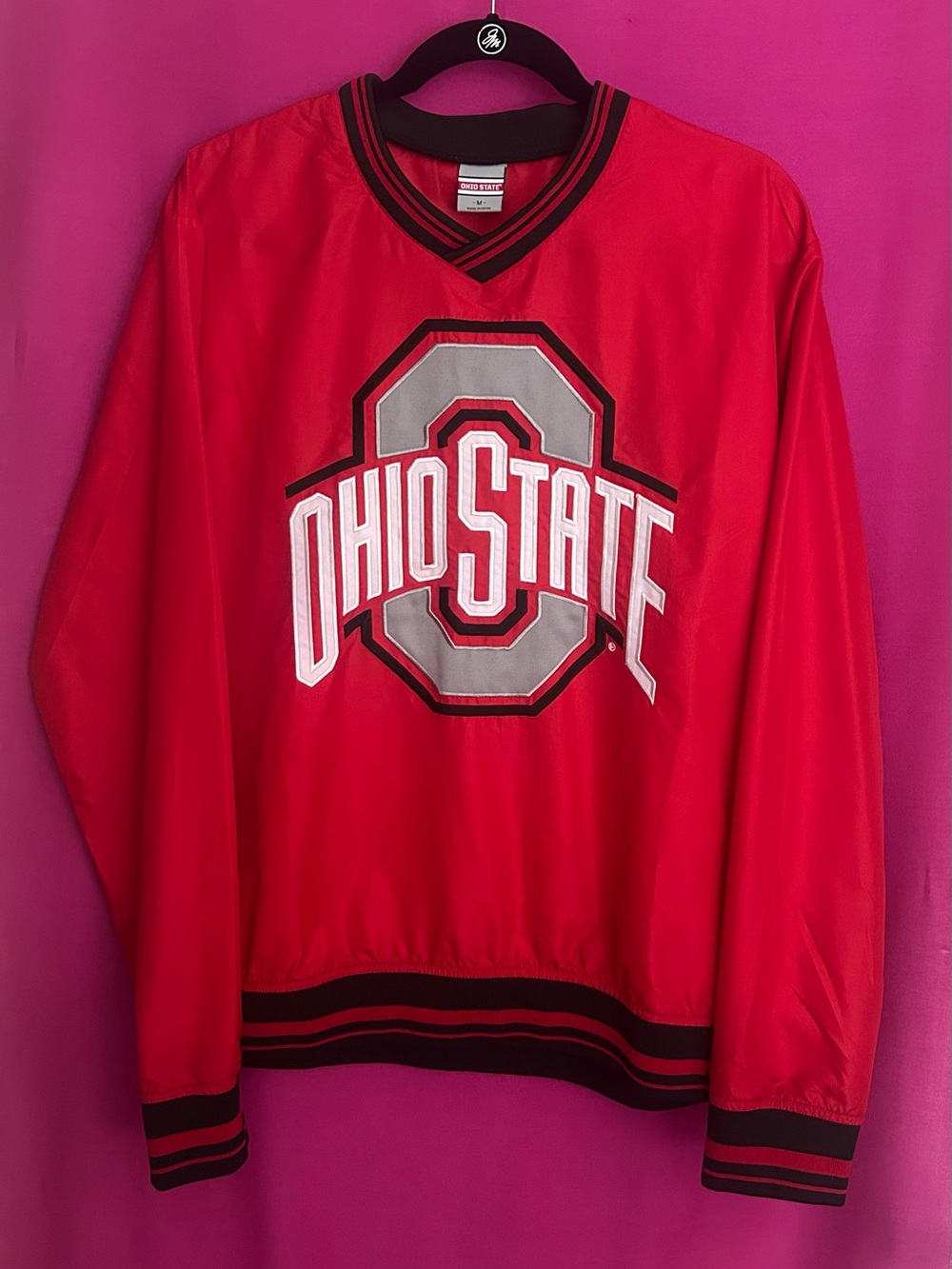 Ohio State Embroidered Pullover Windbreaker